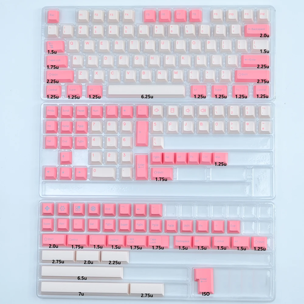 KBDiy 173 Keys/Set GMK WOB Keycap Black DIY Custom PBT Keycaps for