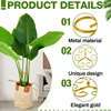 Metal Plant Climbing Bracket Flower Shaped Plant Holding Clip Green Plant Vine Climbing Golden Grapple Bracket 5