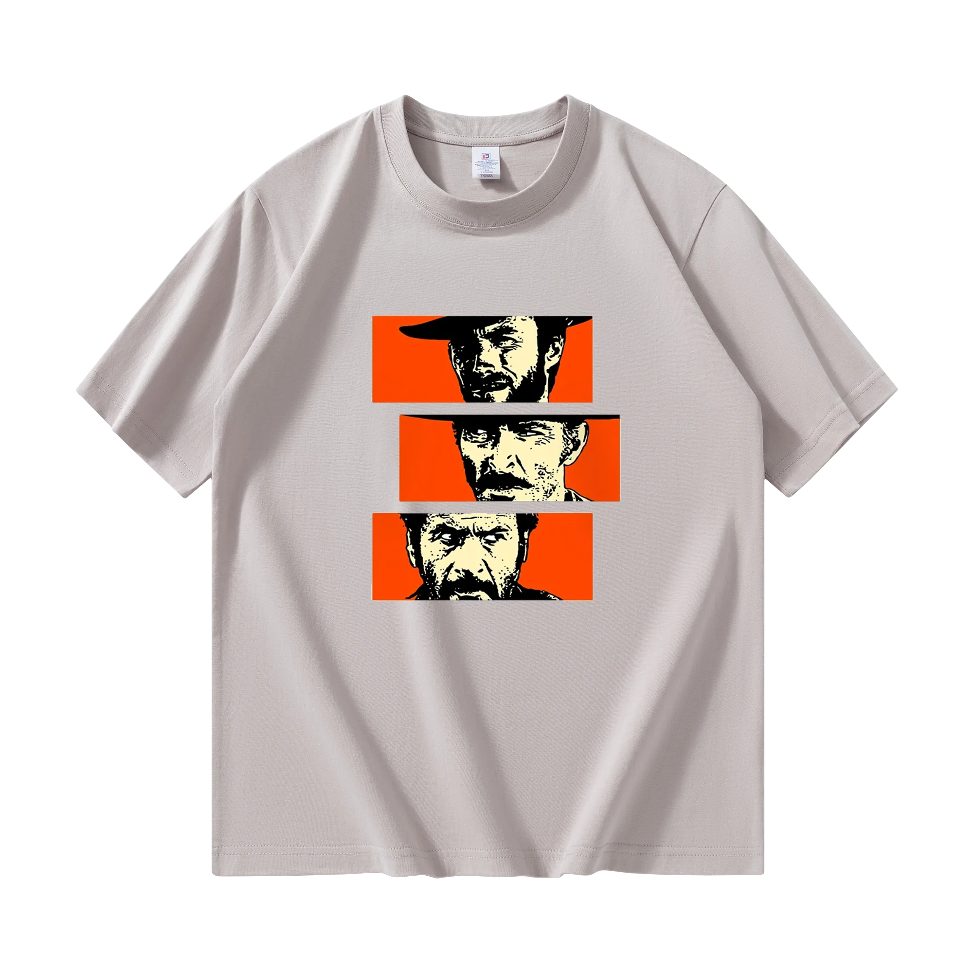 The Good the Bad and Ugly Blondie Angel Eyes Tuco Cowboy T Shirt Men Women Il buono brutto cattivo Übergroßes Baumwoll-T-Shirt_voghion.com