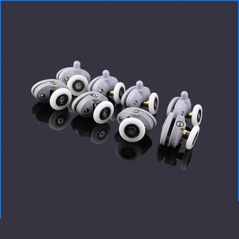 Oval ABS Nylon Single Pop Up Pulley Runner Wheel Shower Cabin Sliding Glass Door Rollers 4pcs-8pcs/set