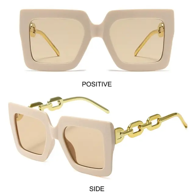 CATERSIDE Occhiali Da Sole Retrò Punk Da Uomo Montatura Piccola Quadrata Design Personalizzato Occhiali Da Sole Donna Viaggio Festa Affari Festival Regalo - Foto 12