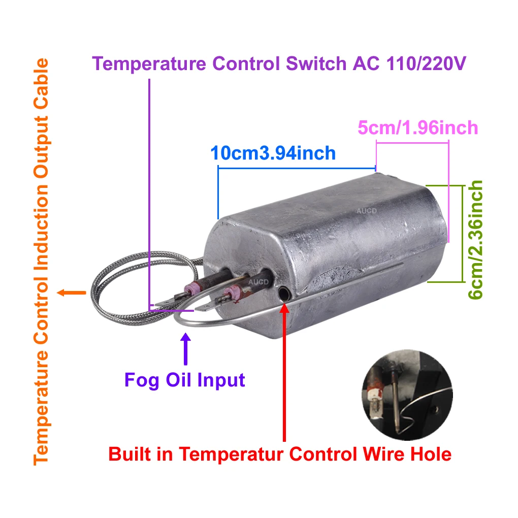 Vertical Smoke Fog Machine 400W 900W 1200W 1500W 3000W Erect Heater Rod For Steam Fogger Water Heating Core DJ Party Stage Parts smoke fogging machine parts