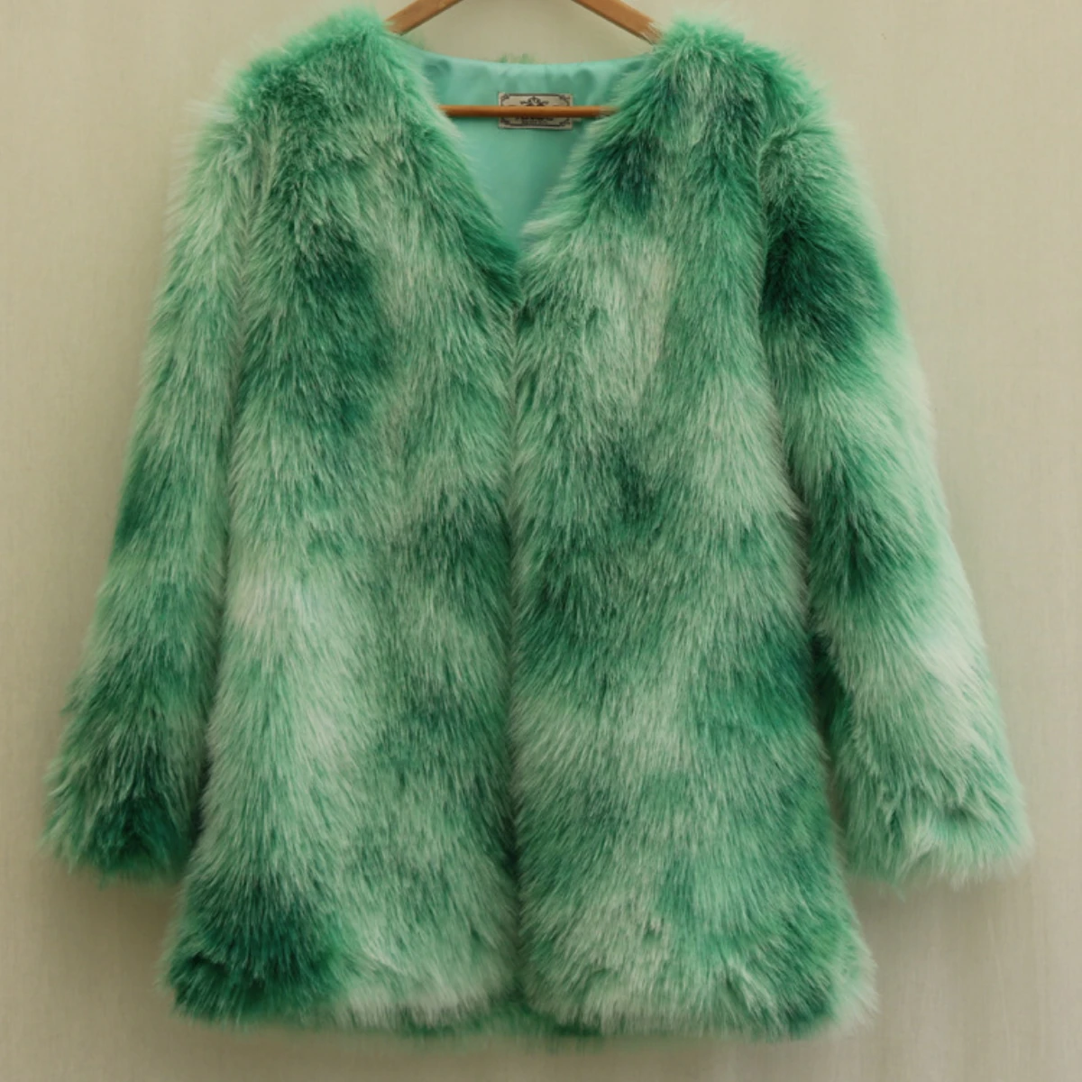 Winter Thicker Warm Mid-Length Faux Fur Coat Women Long Sleeve Plus Size Luxury High Quality Fur Coat Tops Korean Outerwear