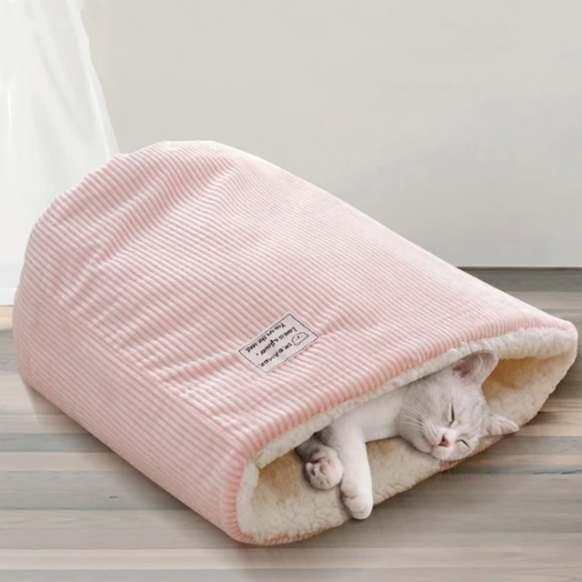 Warm Velvet Fabric Bed for Cats Dogs Winter Autumn Comfortable Soft Fleece Bucket Type Blue Sleeping Bag for kittens Pet house Warm Velvet Fabric Bed for Cats Dogs Winter Autumn Comfortable Soft Fleece Bucket Type Blue Sleeping Bag for kittens Pet house