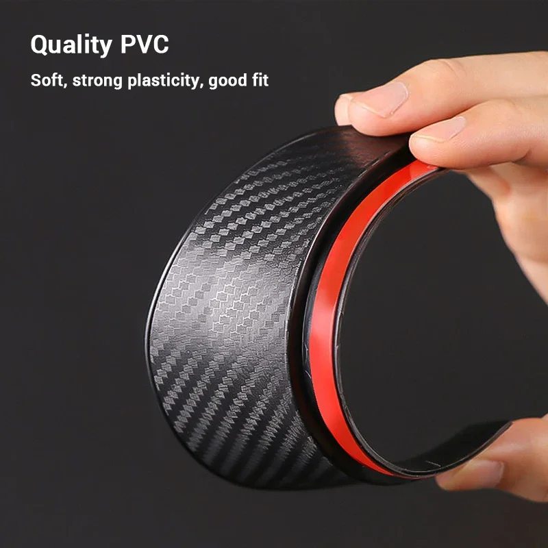 2PCS Car Rearview Mirror Rain Eyebrow Carbon Fiber Stickers Universal Car Rain Shield Reversing Mirror Cover Accessorie