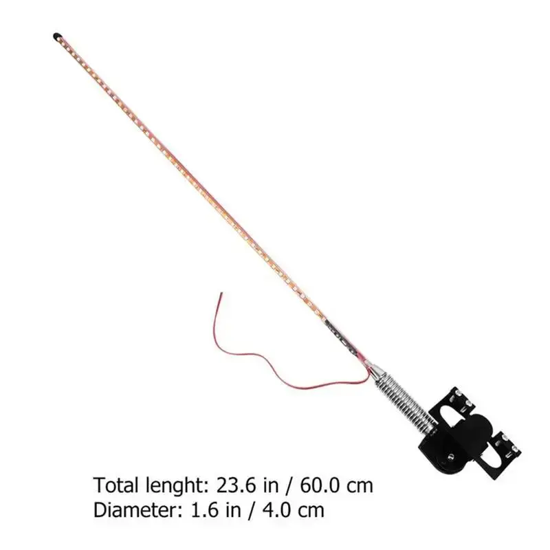 Car Antenna Lights 12-24V Auto directional indicator Lights LED car Whip Lights Flagpole Antenna Rgbwhips for Truck Antena Stick