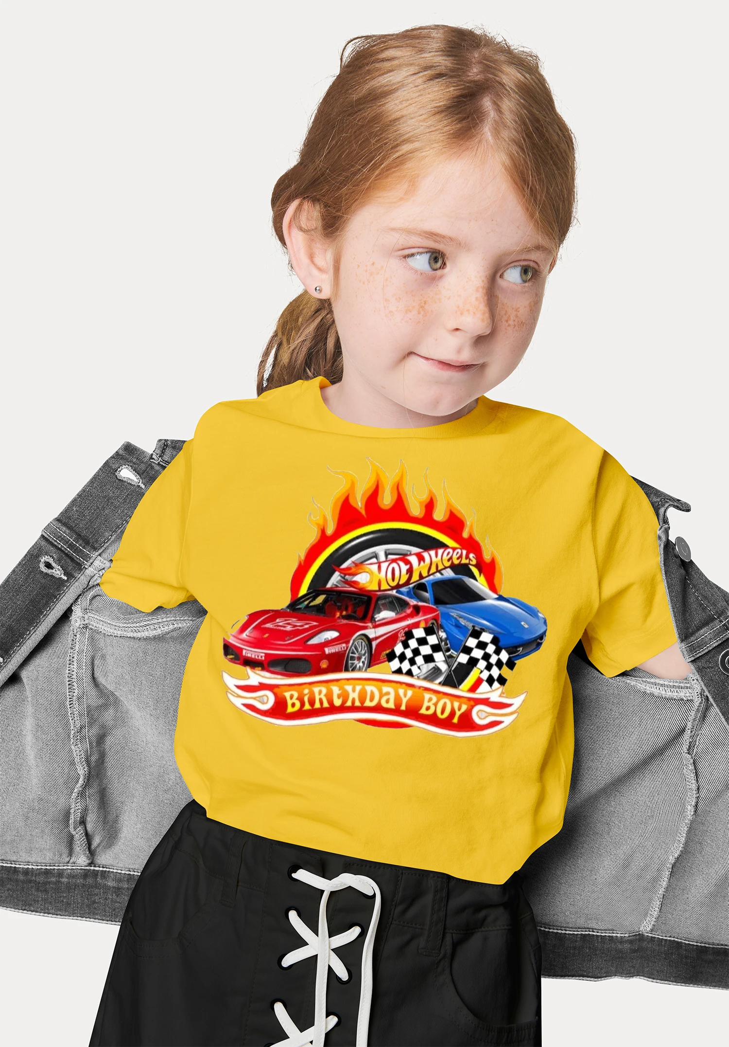 Summer New Hot-selling Hot Wheels Cars Children's Clothing T-shirts Boys' Tops 4-14 Years Old Kids Daily Clothing Holiday Gifts 5