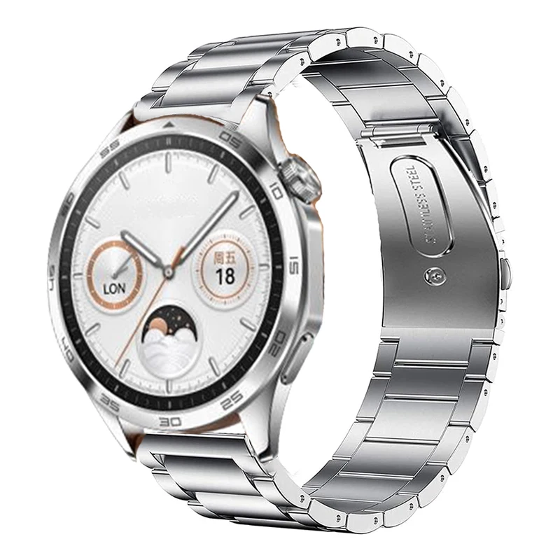 

Браслет из нержавеющей стали для Huawei Watch GT 4 46 мм 41 мм, металлический ремешок для Huawei Watch GT 3 2 Pro 42 мм 43 мм 46 мм, 18/20/22 мм