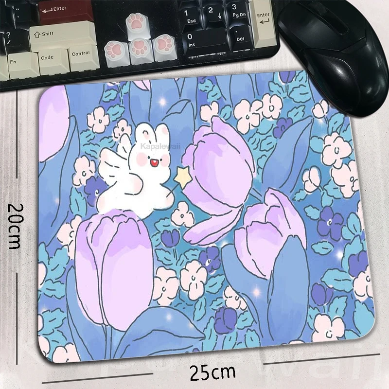 

Kawaii Gaming Mouse Pad Laptops Mousepad Gamer Keyboard Desk Mat Deskmat Pc Accessories Mats Anti-slip Anime Cute Mause Pads