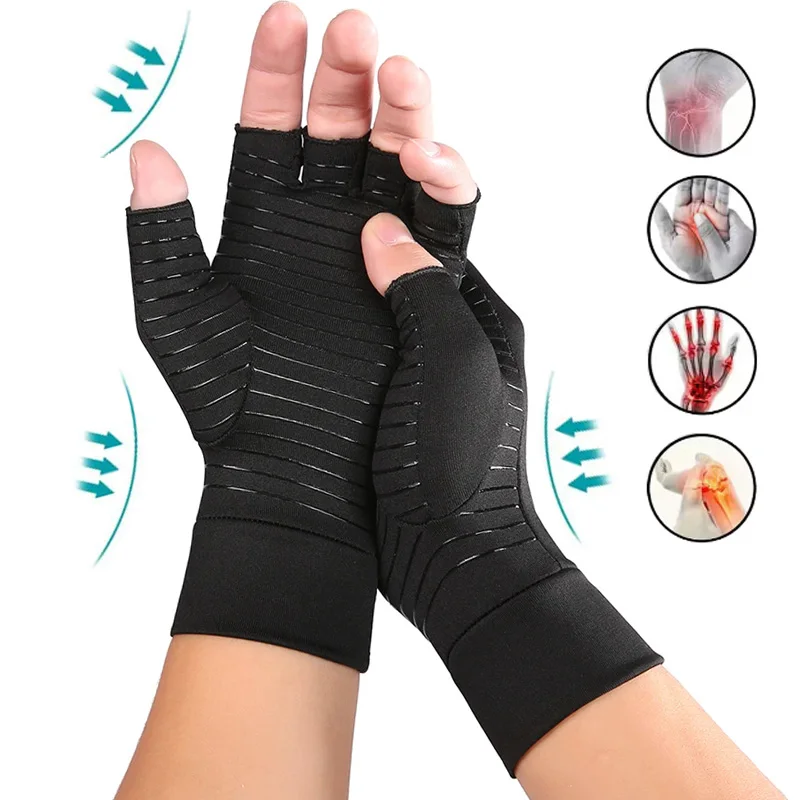 

1Pair Compression Arthritis Gloves with Strap,Carpal Tunnel,Typing Joint Pain Relief Women Men Therapy Wristband