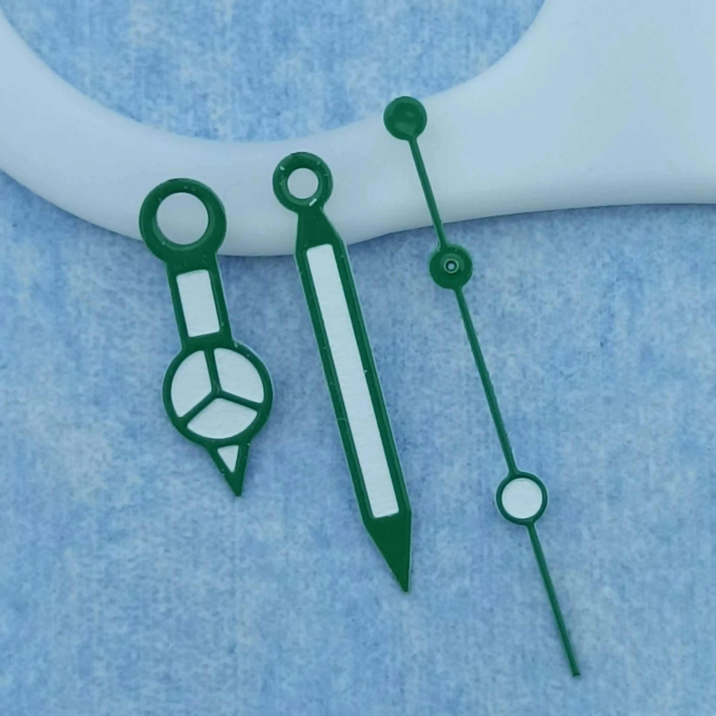 시계 무브먼트 수정 키트용 녹색 발광 시계 바늘, NH35, NH36, 8mm, 12mm, 12.5mm 포인터