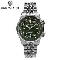 San Martin 39mm Leyenda Diver Watch NH35 Automatic Mechanical Movement AR Sapphire Luminous Waterproof 200m Watches SN0141W 2