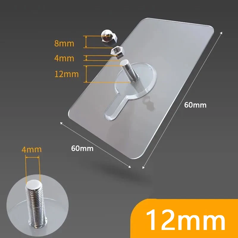 10 piezas de pegatinas de tornillos sin perforaciones para colgar cuadros de pared, ganchos invisibles que no dejan marcas, ganchos para colgar cuadros de cocina y baño