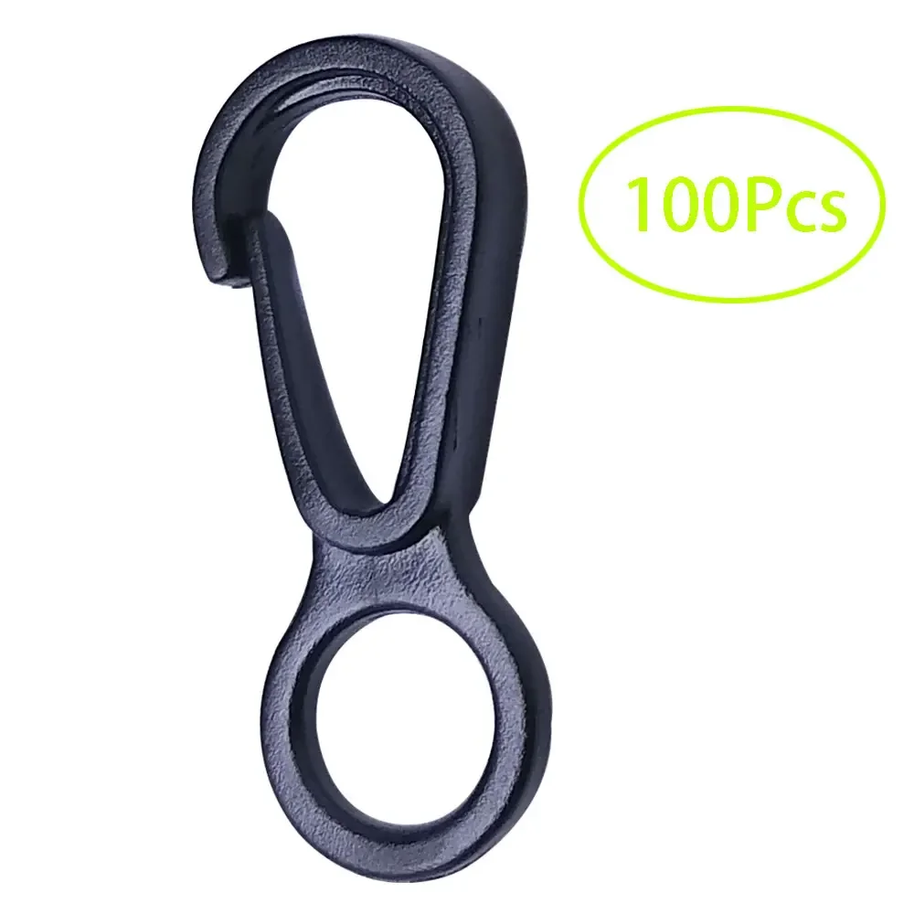 Key Chain Clip 50Pcs 100Pcs Plastic Mini Circle Snap Hook Lobster Clip For Camping Hiking Backpack DIY Key Ring Keychain Clasp