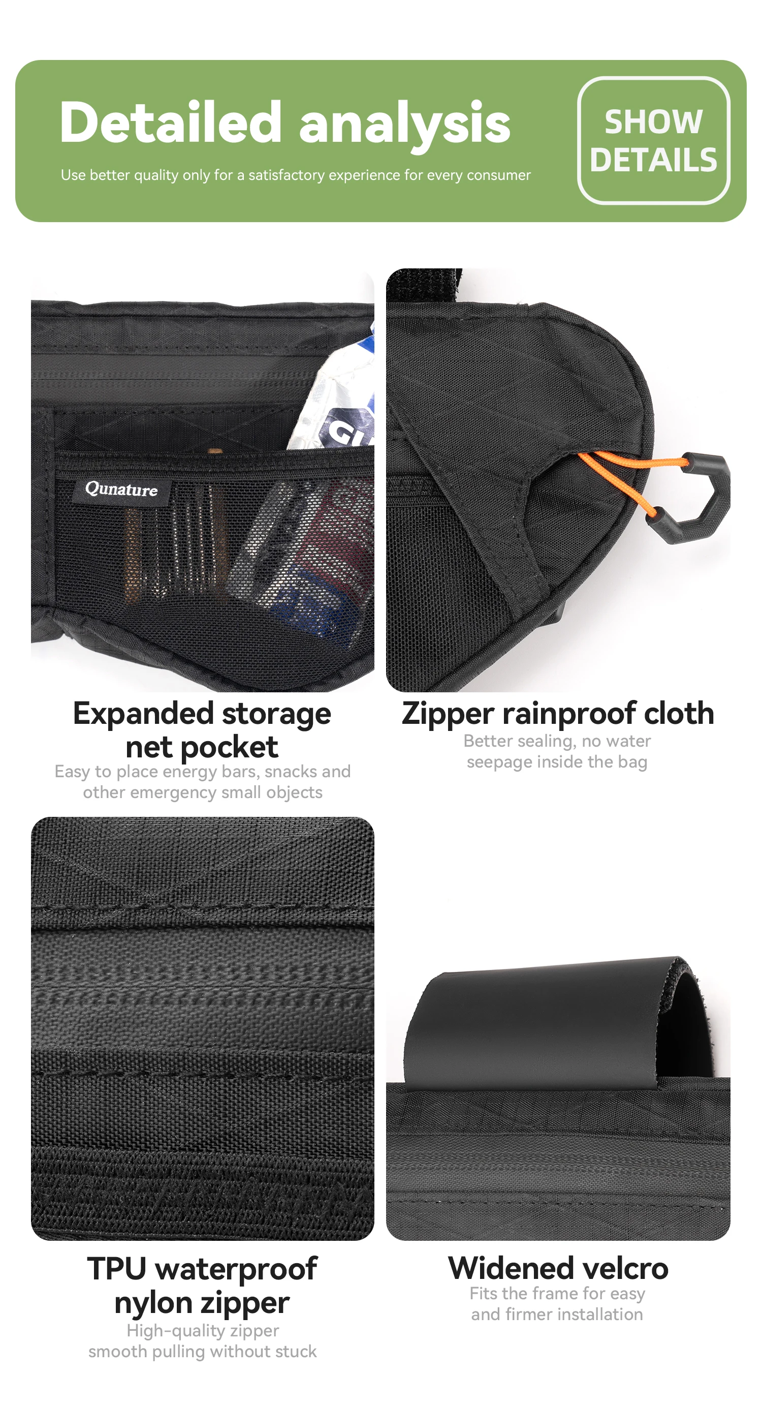 dettaglio design borsa da bici