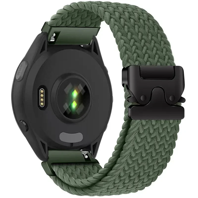 Braided Loop Parachute Buckle Nylon Watchband Strap