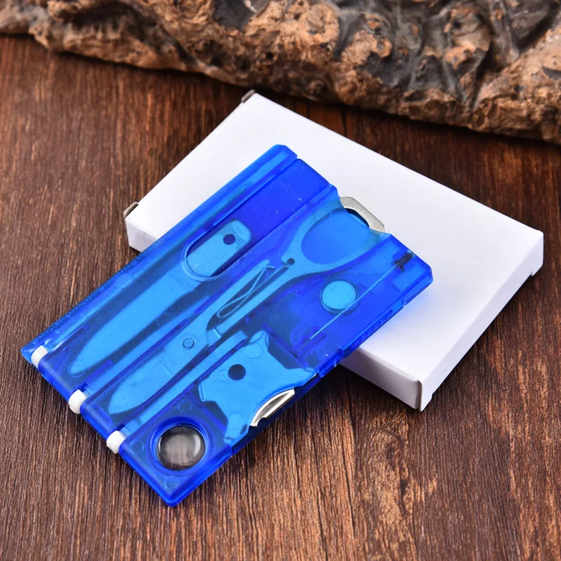 

HOT 12 In 1 Pocket Credit Card Portable Multi Tools Outdoor Survival Camping Equipment 1 Box Portable Hiking Cards EDC Tool Gear