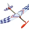 DIY Hand Throw Flying Glider Planes Elastic Rubber Band Powered Flying Plane Airplane Glider Assembly Model Toys For Children 3