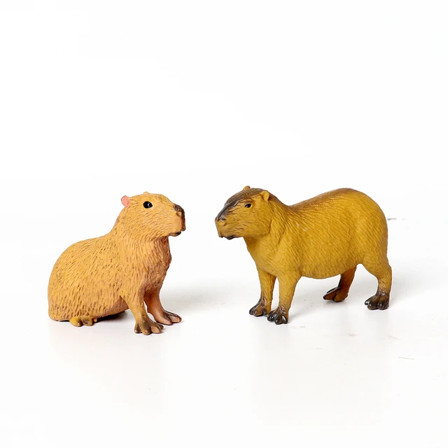 Capybara Figurines Capybara Statue Animal Figurines Educational Learning  Toy Animals Model for Table Bedroom Office Decor Birthday Gifts 