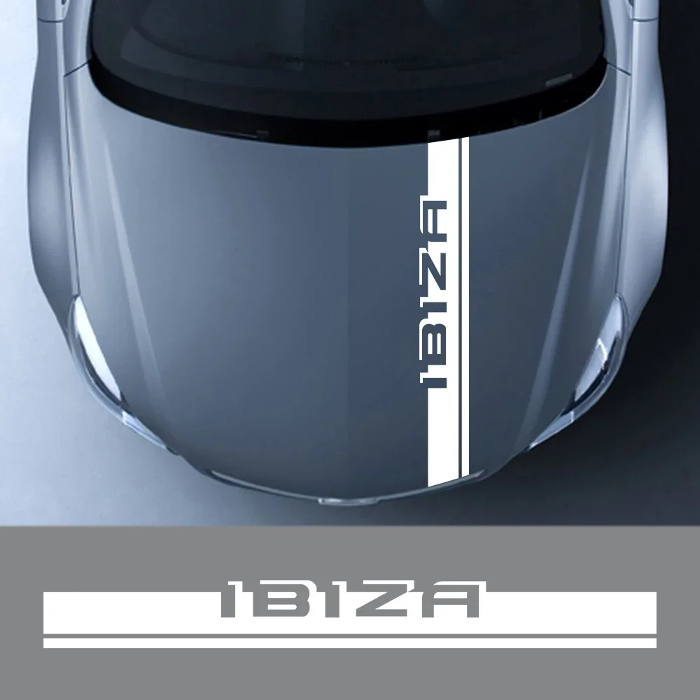 Auto Tuning Zubehör Sport Racing Aufkleber Vinyl Film PVC Für Seat Ibiza 6J 6L Auto Motor Motorhaube Abdeckung Auto Haube Aufkleber – Detail 2