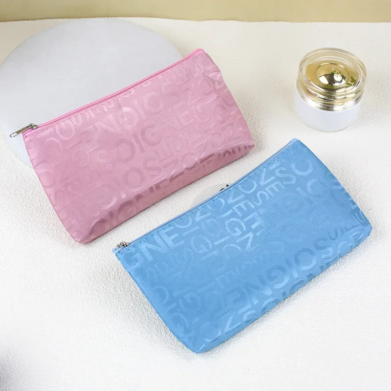 

Women Cosmetic Bag Portable Cute Multifunction Beauty Zipper Travel Letter Makeup Bags Pouch Toiletry Organizer Holder Toiletry