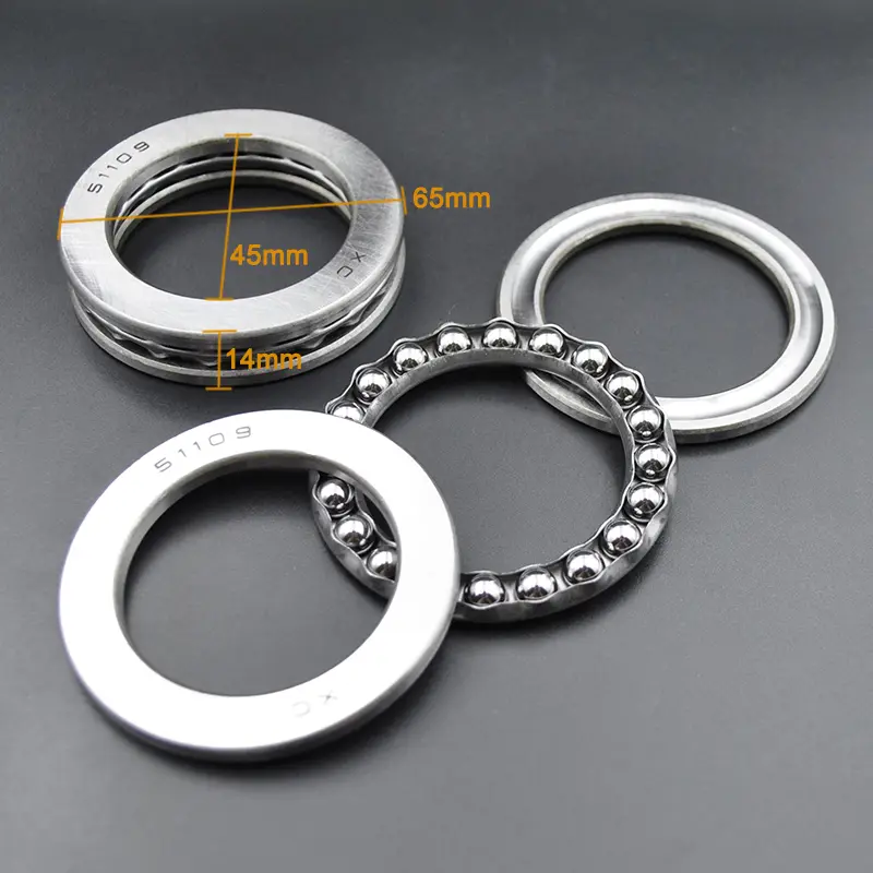 2pcs high quality plane thrust bearing 51100 51101 51102 51103 51104 51105 51106 51107 51108 51109 51110 Axial Ball Bearings image 15