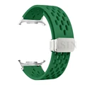 Silver-dark green