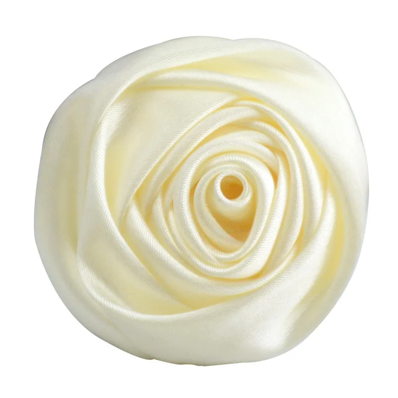 4PCS/lot 5.5cm Satin Fabric Handmade Three-Dimensional Simulation Rose Bud Wholesale DIY Jewelry Shoes And Hat Accessories