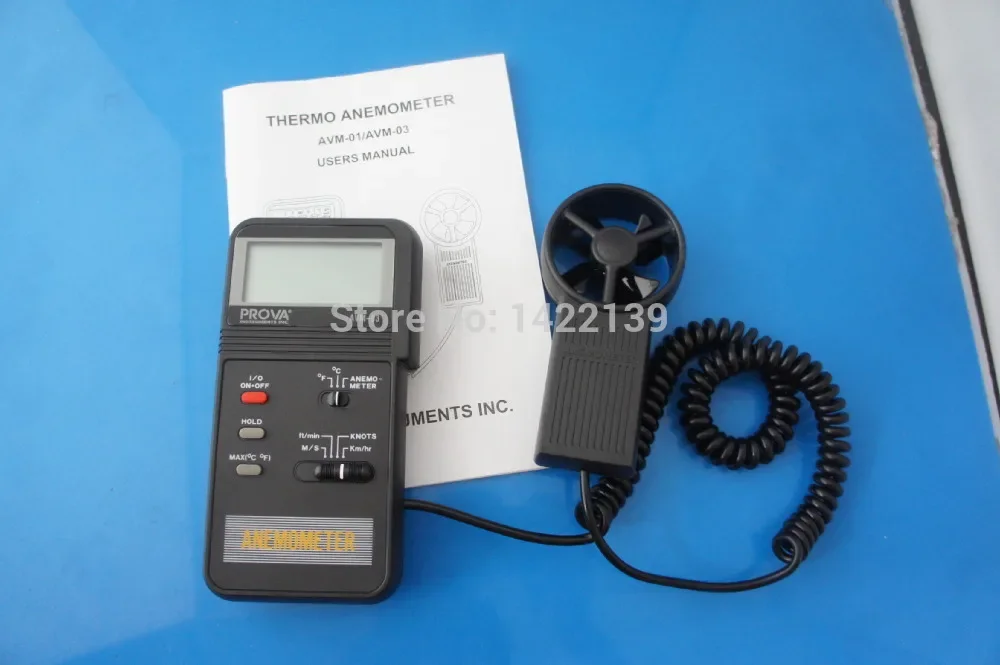 TES AVM-03 Digital Anemometer | Air Flow Meter Wind Speed Gauge 0.0–45m/s detail image 5