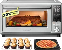 ' Toaster Oven Air Fryer ™ Ultra-Rapid Heat Technology, Convection Toaster Oven Countertop with Bake Broil Roast, 1