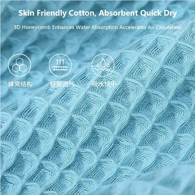 Super absorbent waffle towel texture