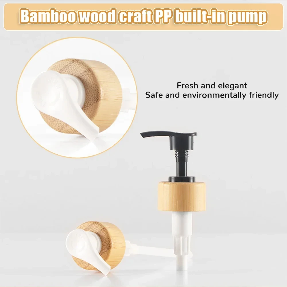 Soap Dispenser 2PCS Lotion Soap Dispenser Glossy Refillable Bottle for Kitchen Sink Bathroom Shampoo Conditioner Empty Storage Jar 300/500ML