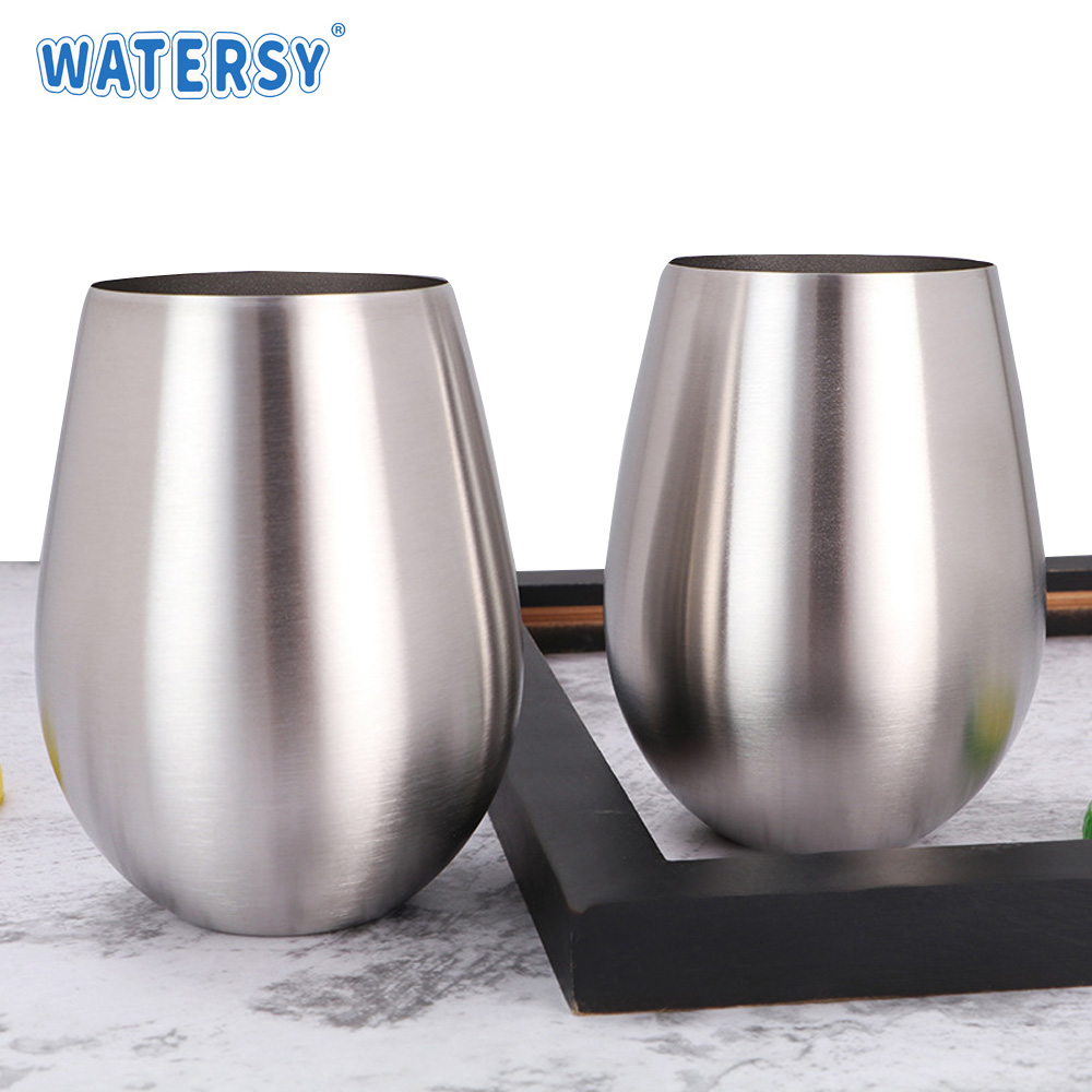 500ML Stainless Steel Beer Cup Whiskey Wine Glasses Coffee Mugs Tumbler Drinkware Gifts for Home Parties and Outdoor Camping