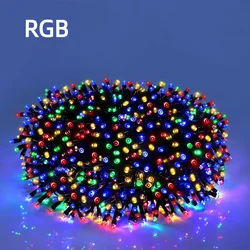 Multi - Color LED String Lights with 8 Modes for Outdoor & Holiday Decor (Multicolor)