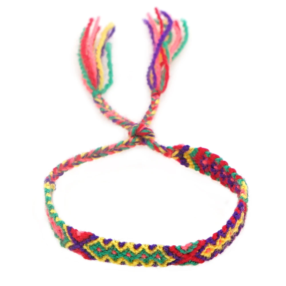 Boho Friendship Bracelet Colors Colorful Bracelets Anklets Mexican Braided  Hand Woven For Kids Friend Party Summer Beach Hippie