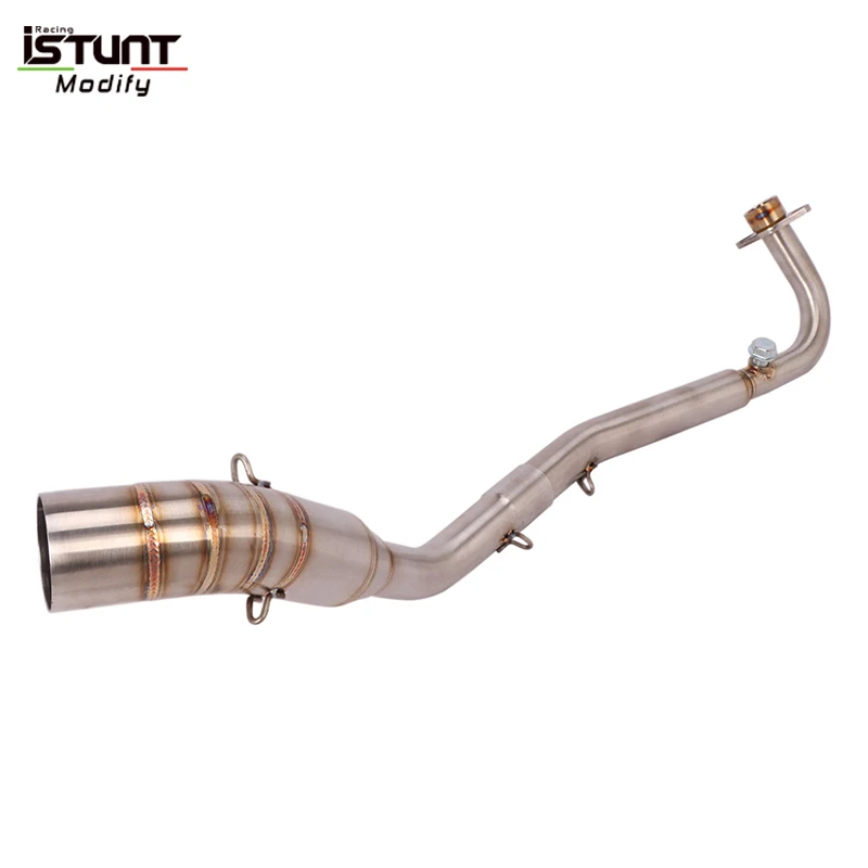 Motorcycle Full System Exhaust Escape Modify Stainless Steel Front Link Pipe For KAWASAKI Z125 Until 2018 Z125 Pro Until 2022 - Image 3