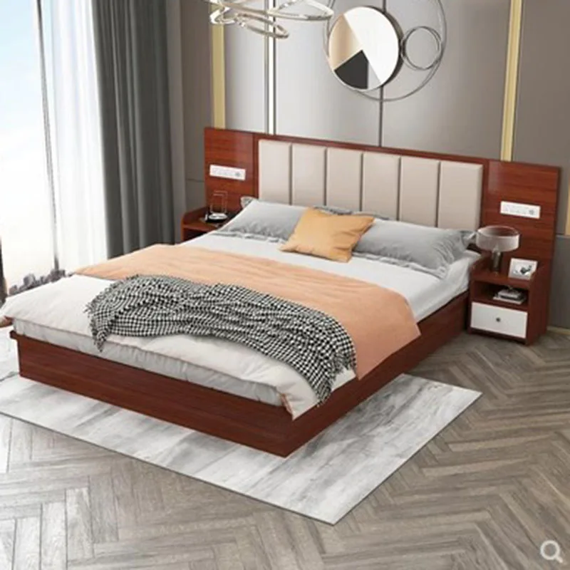 Modern Bedroom Wood Bed Frame Design Wooden Loft Twin Size Lower Single Bed Frame Japanese Beauty Lit Enfant Theater Furniture modern kids bunk bed luxury castle full size toddler lower platform bed childrens luxury futon kinder bett theater furniture