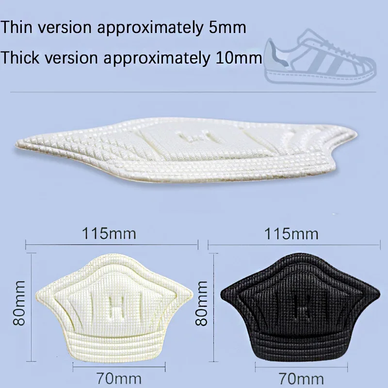 Insoles Patch Heel Pads for Sport Shoes Adjustable Size Antiwear Feet Pad Cushion Insert Insole Heel Protector Back Sticker Suit