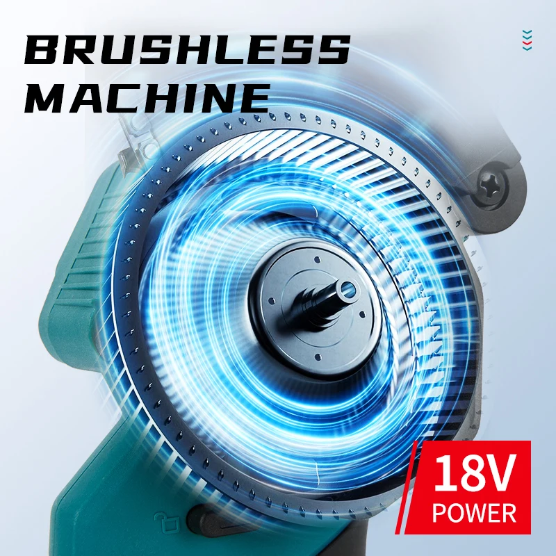 Makita rechargeable high-power lithium battery logging saw, household small handheld electric chain saw, multifunctional outdoor 2