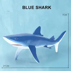 Ocean Adventure Marine Life Figurine Set - Educational Sea Animal Toys (Blue Shark)