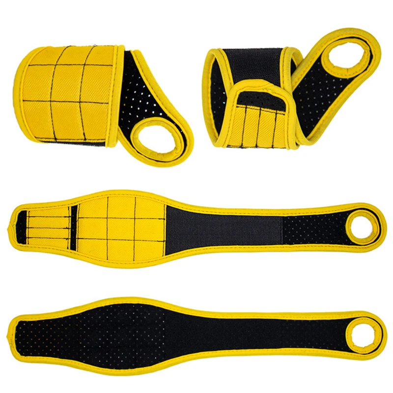 Magnetic Tool Wristband - Adjustable Wrist Strap with Strong Magnets for Holding Nails and Screws