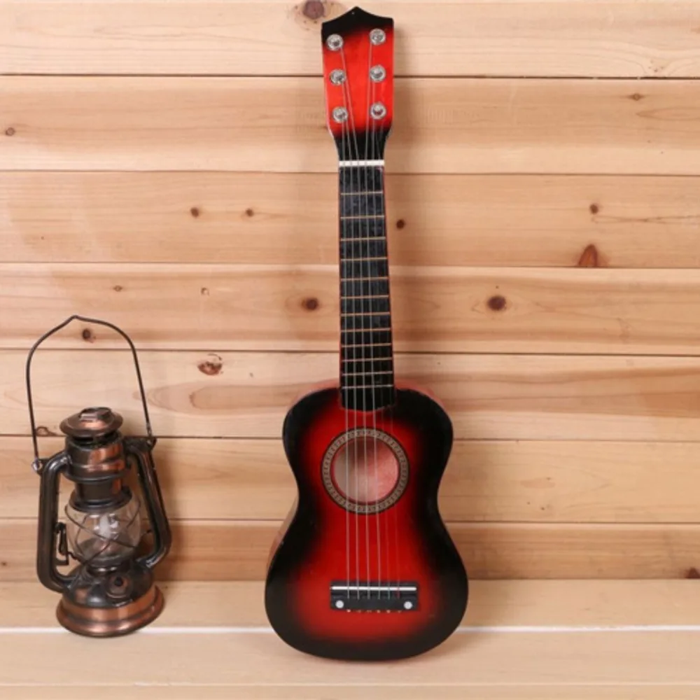【HOT SALE】 Solid Wood Children's Guitar Adjustable String Knob Classical Children's Instrument Toy Durable 21 Inch Musical Instrument Toy - 8
