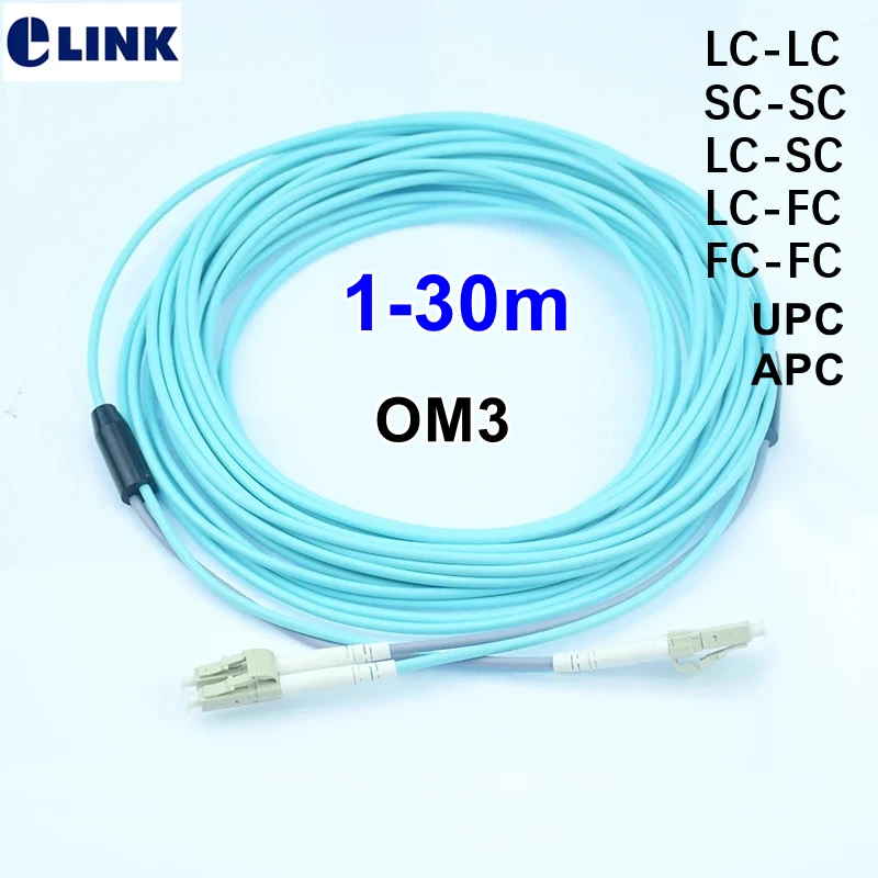 OM3 Armored PatchCord 1m3m5m 10m 15m 20m25m 30m 2 fiber SC-SC LC-LC LC-SC LC-FC optical fibre jumper 2 core cable duplex outdoor 5pcs lc switchable uniboot cable sm 9 125 mm om3 om4 apc upc polarity reversal optical fiber patchcord duplex zipcord