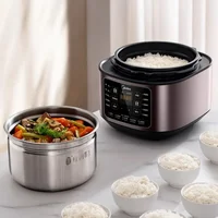 Midea 220V Double-bladder Electric Pressure Cooker 5L/6L Rice Cooker 70ka Steel Inner Potion Pressure Rice Cooker 2