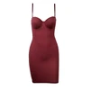 Women Slimming Underwear Control Slips Sexy Push Up Dress Body Shaper Shapewear Spaghetti Strap Waist Trainer Lingerie - Wine red dress, L