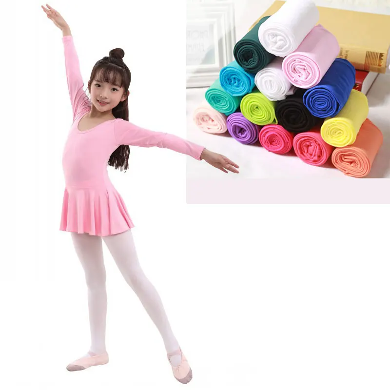Spring Autumn Children Solid White Pantyhose Kids Girls Velvet Collant Tights Child Ballet Dance school Stockings leggings socks Kids Pantyhose Ballet Tights Toddler Tights Kids Leggings