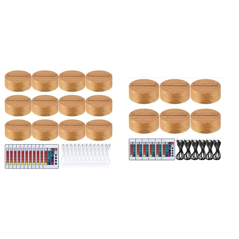 

Рождественская 3D подсветка, основа для лампы, подарок, 16 цветов, подсветка для дисплея с дистанционным управлением, USB-кабель, основа для лампы