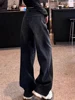 High Waist Wide Leg Bla Denim Jeans Women's Autumn Winter New Design Star Pattern Slimming Floor-Length Pants