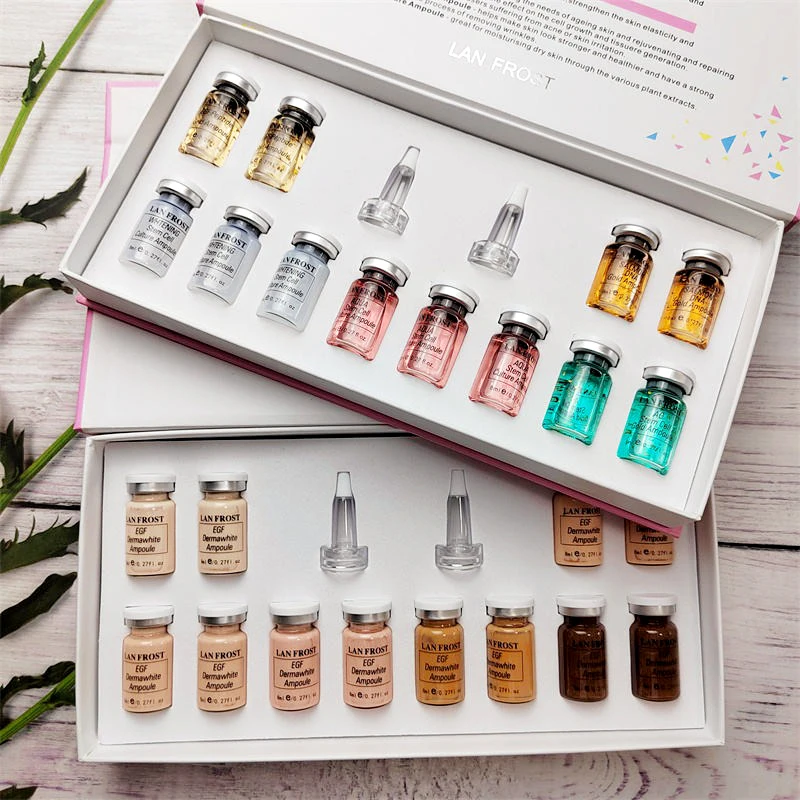 BB Glow Semi-permanent Foundation Facial Skin Care Serum Essence Starter Kit Reduce Acne Freckle Dark Circles Ampoule Foundation 6