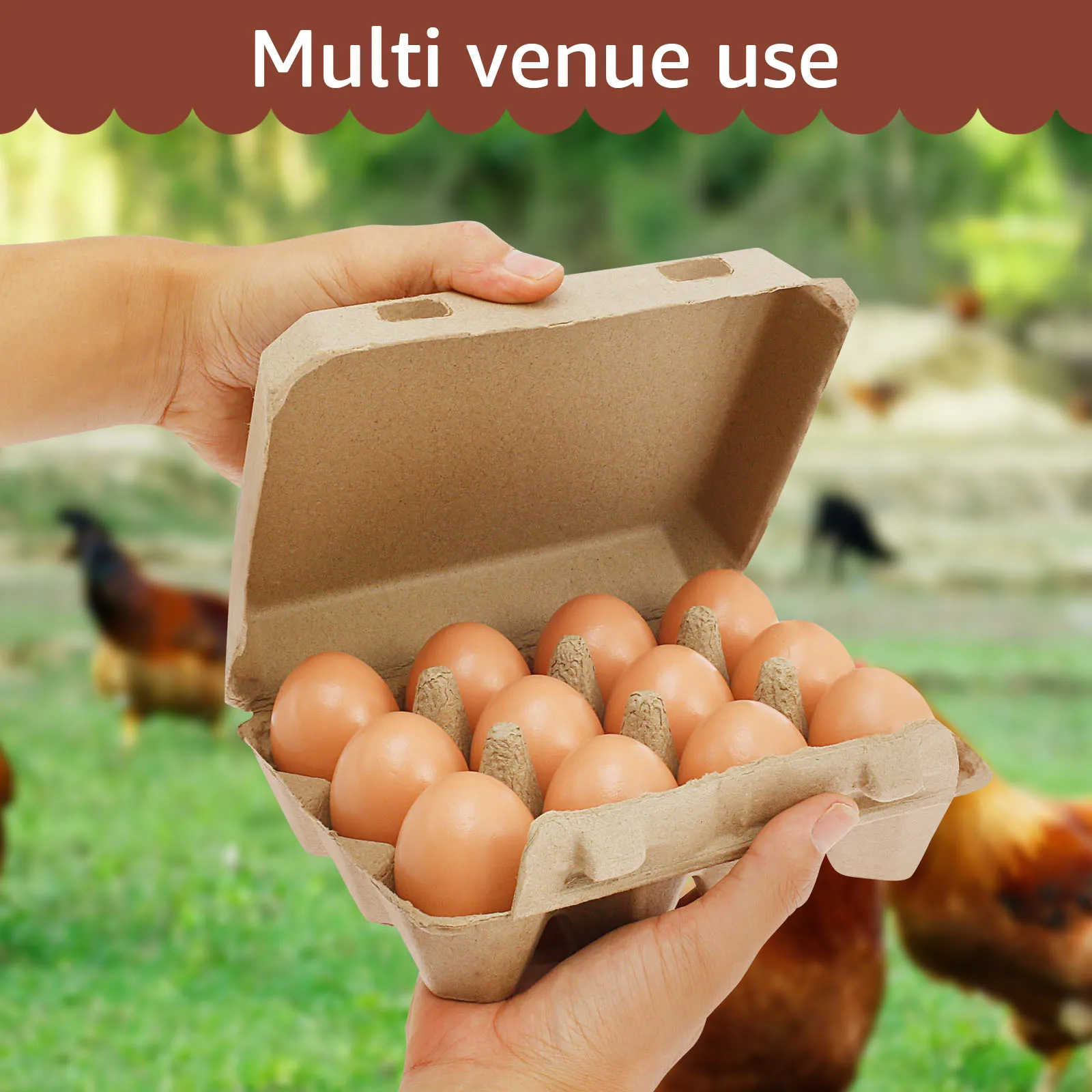 20/30pcs Egg Storage Box Paper Egg Organizer Tray for Farm,3x4 Egg Protect Holder Tray for Home Kitchen Refrigerato Organizer 4